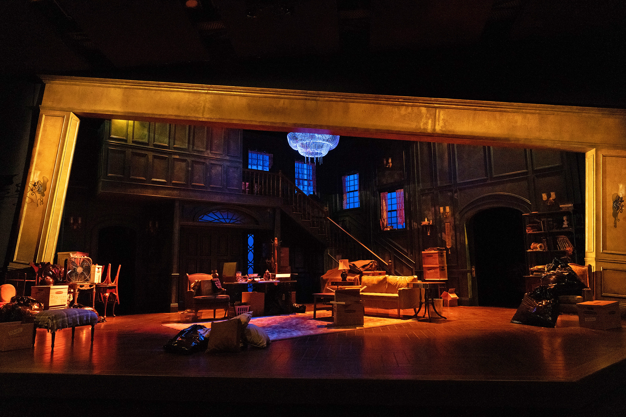The set, designed by Lawrence E. Moten III, for SCR’s 2023 Voice